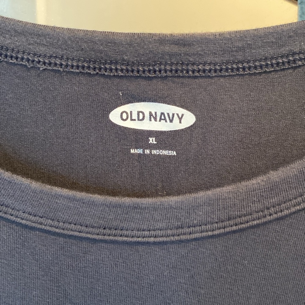 Gray glitter Graphic Tee with Colorful Text - Picture 3 of 3